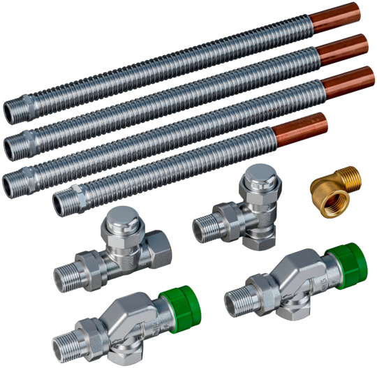 Pre-adjustable valve kit